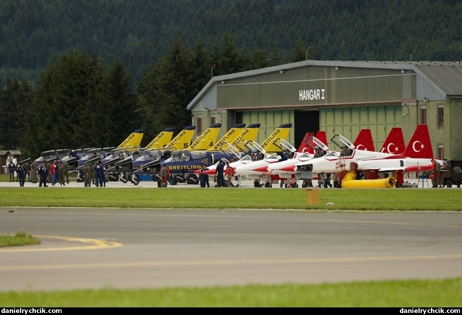 Dynamic parking with Breitling Team and Turkish Stars