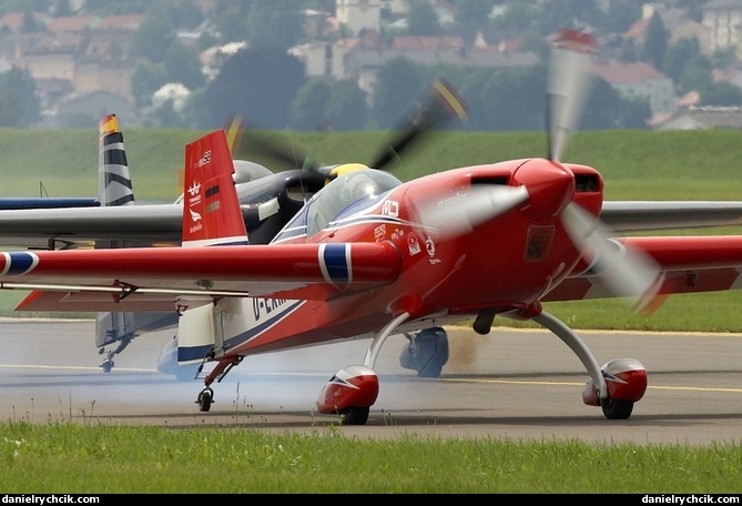 Pair of Extra 300 airplanes (Red Bull Air Race)