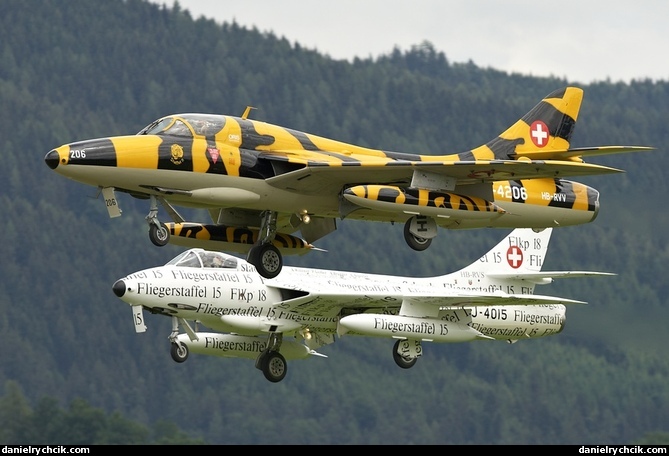 Pair of Hawker Hunters