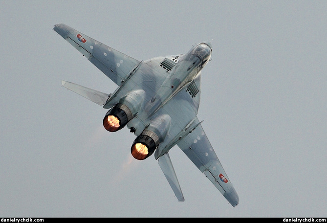 Mikoyan-Gurevich MiG-29 (Slovak Air Force solo display)