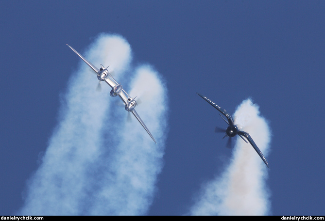 P-38 Lightning and F4U Corsair