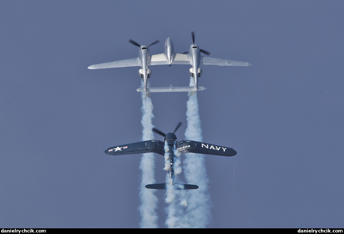 P-38 Lightning and F4U Corsair