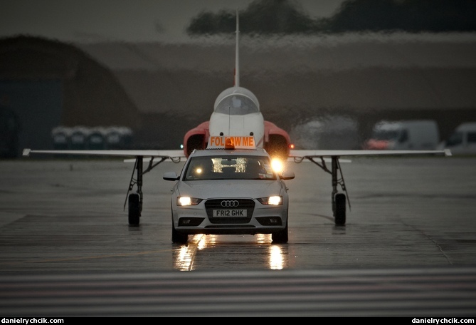 Patrouille Suisse guided by 'follow-me'