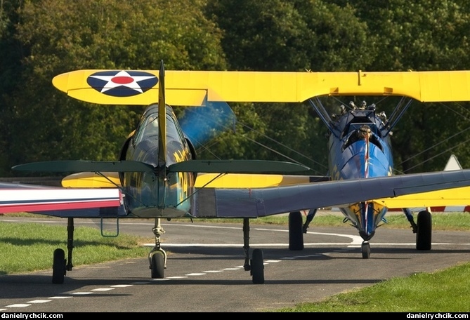 Boeing Stearman and Yak-18