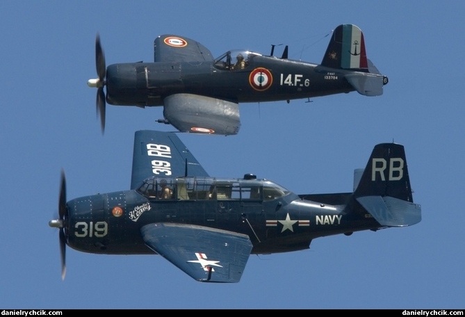 TBM Avenger and F4U Corsair