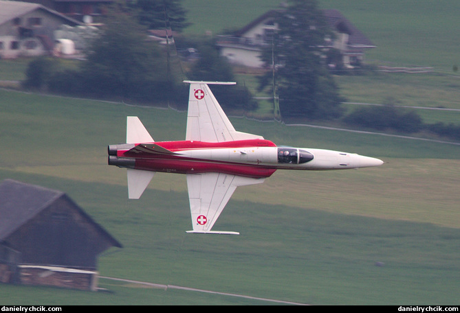 Patrouille Suisse - high speed pass with shockwaves