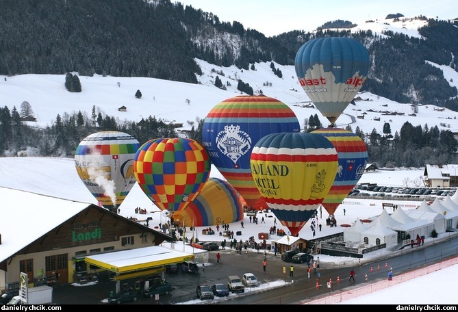 Festival de ballons, Chateau d'Oex 2010