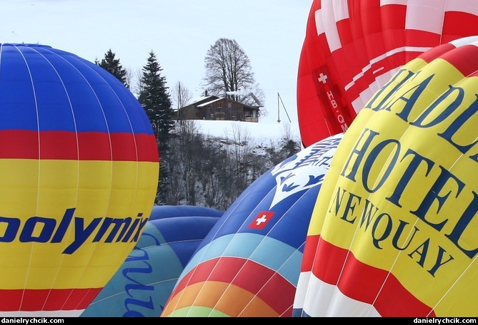 Festival de ballons, Chateau d'Oex 2010