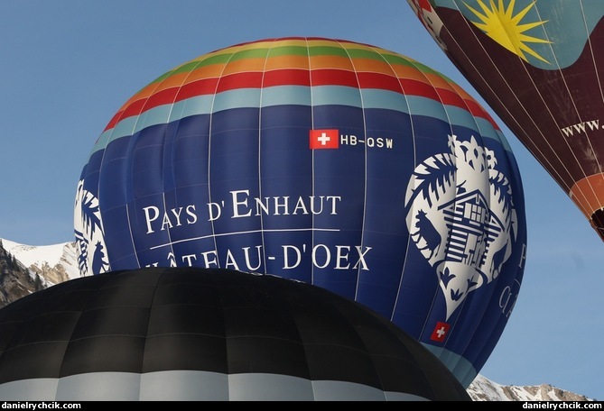 Festival de ballons, Chateau d'Oex 2010