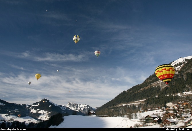 Festival de ballons, Chateau d'Oex 2010