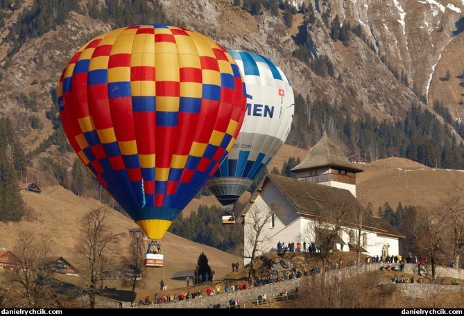 Balloons in Chateau d'Oex