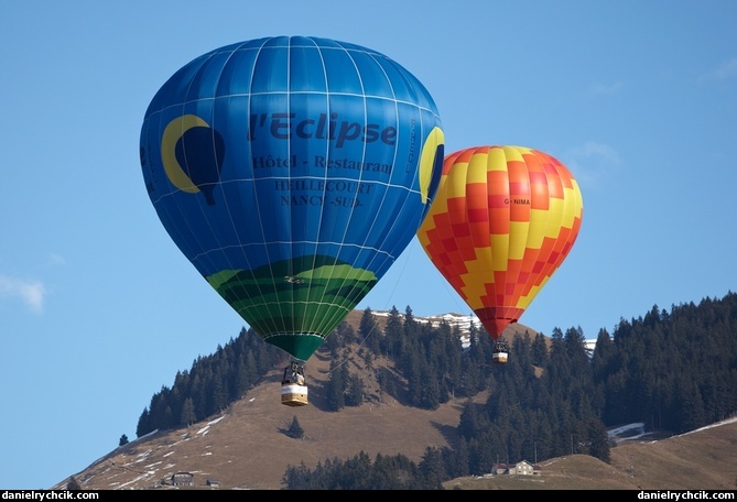 Balloons in Chateau d'Oex