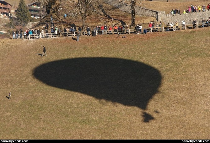 Shadow on the castle hill