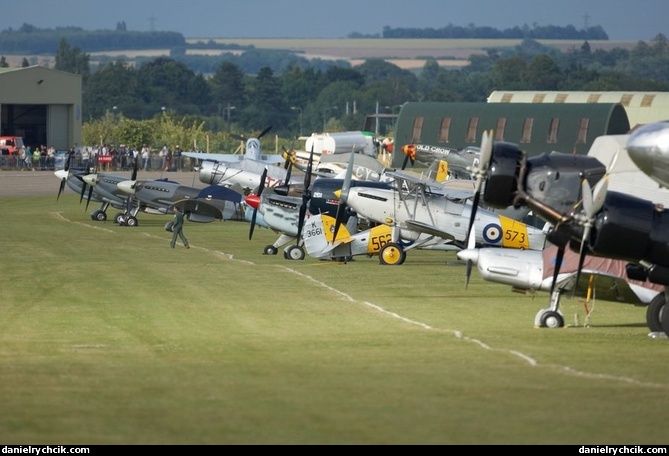 Flightline after a few departures