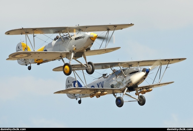 Hawker Hind and Nimrod in formation