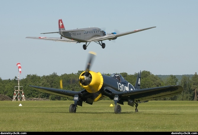 F-4U Corsair and Ju-52