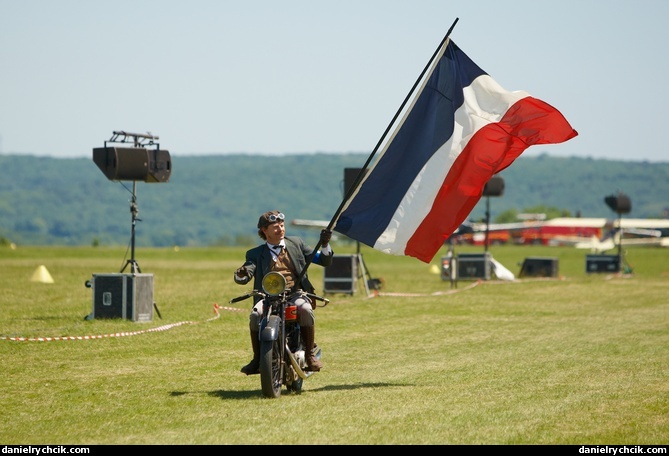 Passage of the French flag