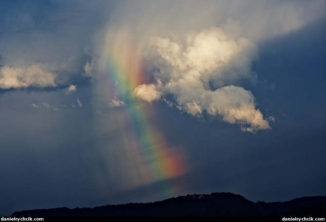 Rainbow over Hahnweide airfield