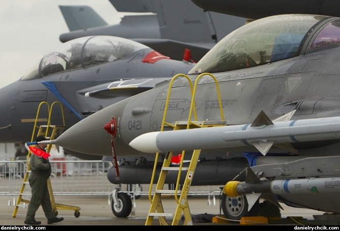 F-16C Falcon on the static display