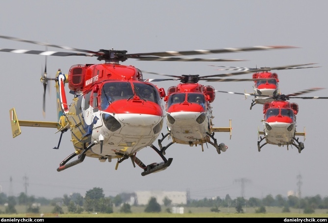 Sarang display team (HAL Dhruv)