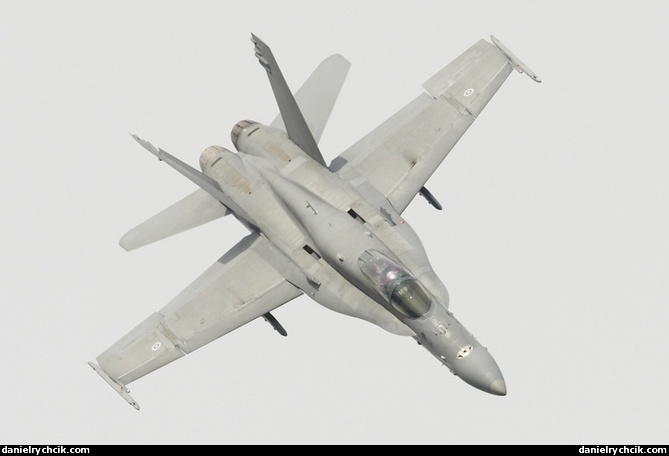 Finnish F/A-18C solo display