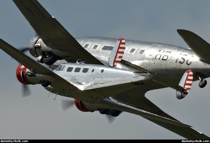 C-47 Skytrain and Beech 18 formation