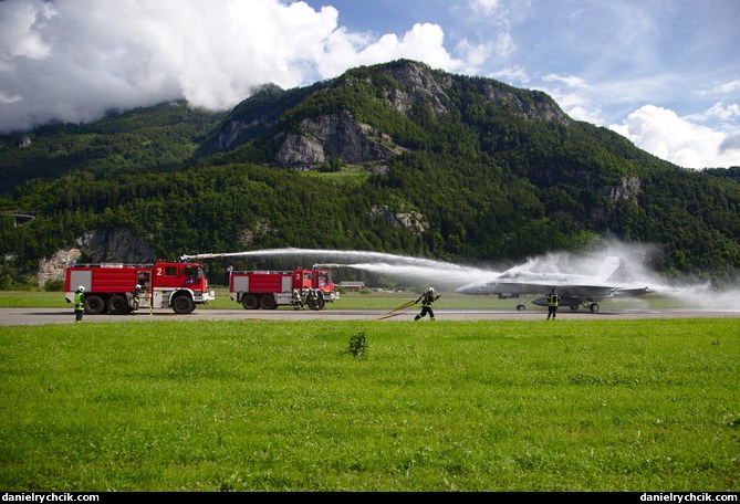 Firefighters demo