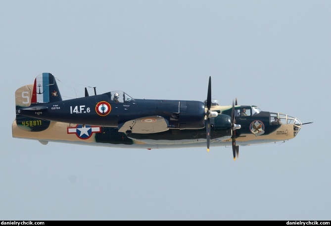 B-25 Mitchell and F4U Corsair