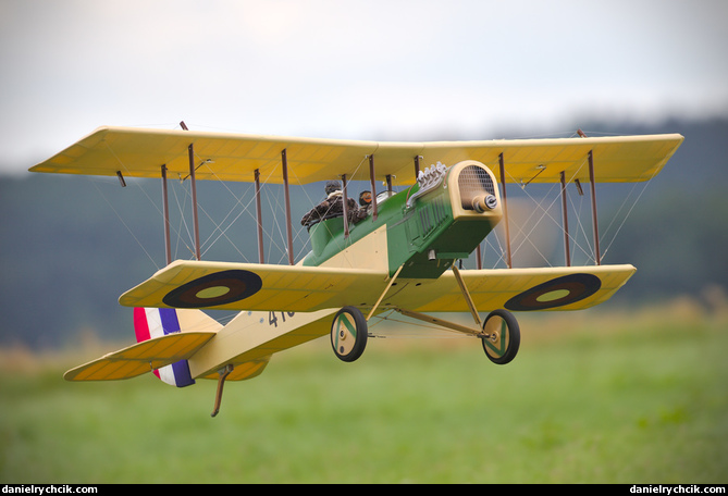 WWII biplane model