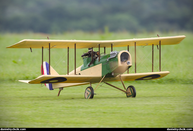 WWII biplane model