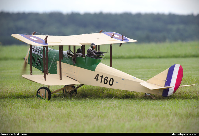 WWII biplane model