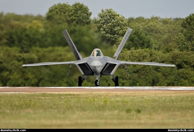 F-22A Raptor ready for takeoff