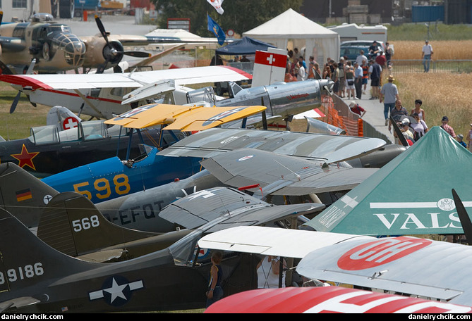 Aircrafts on static display