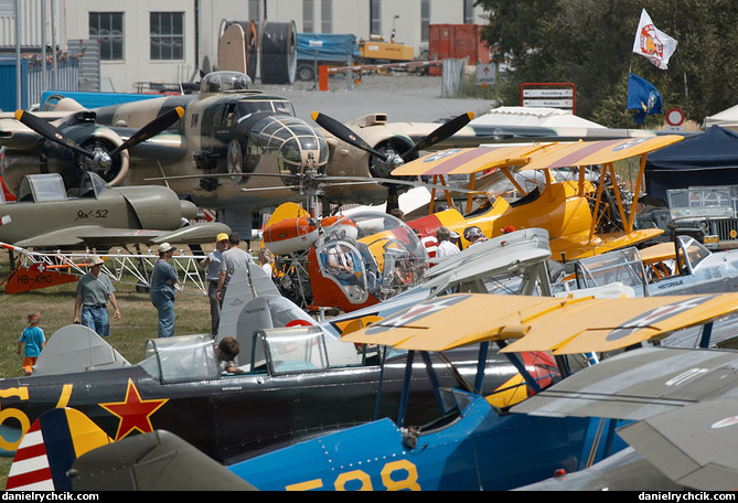 Aircrafts on static display