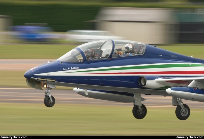 Aermacchi MB-339 of the Frecce Tricolori