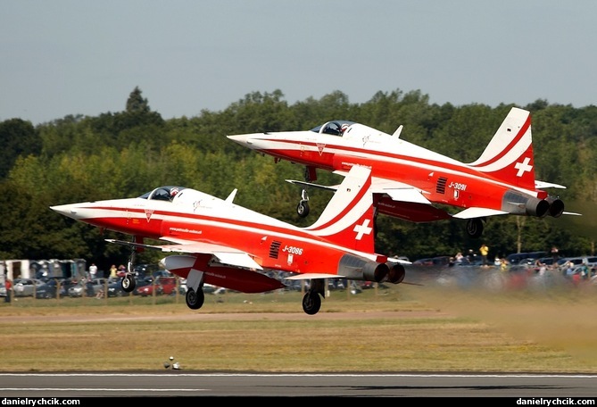 Departure of Patrouille Suisse