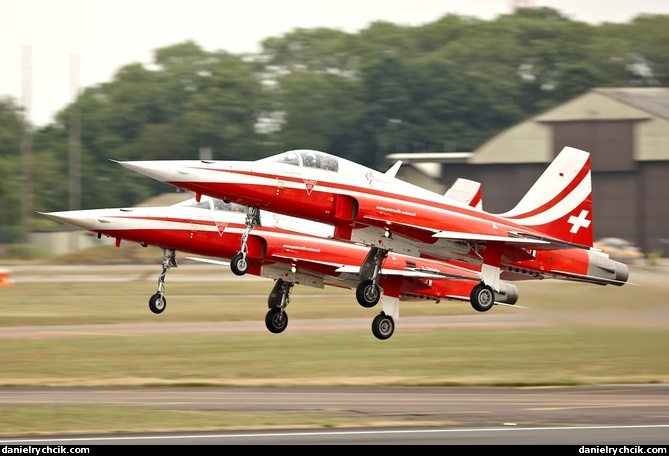 Patrouille Suisse takeoff