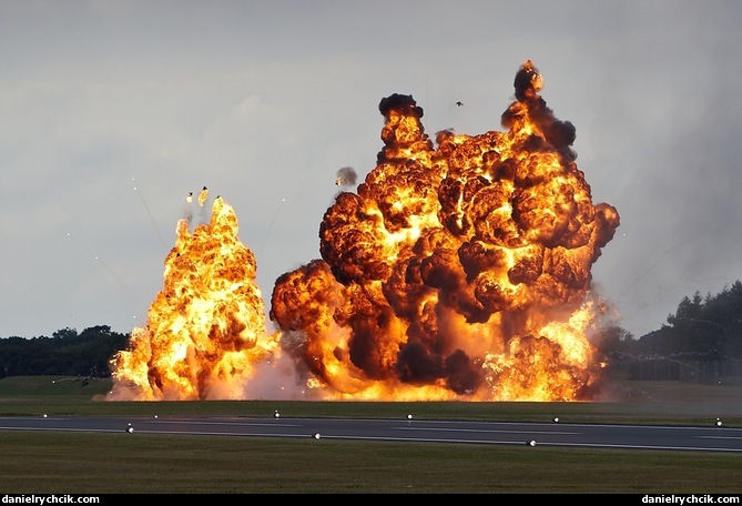 RAF role demonstration - special effects