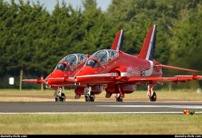 Red Arrows - ready for takeoff