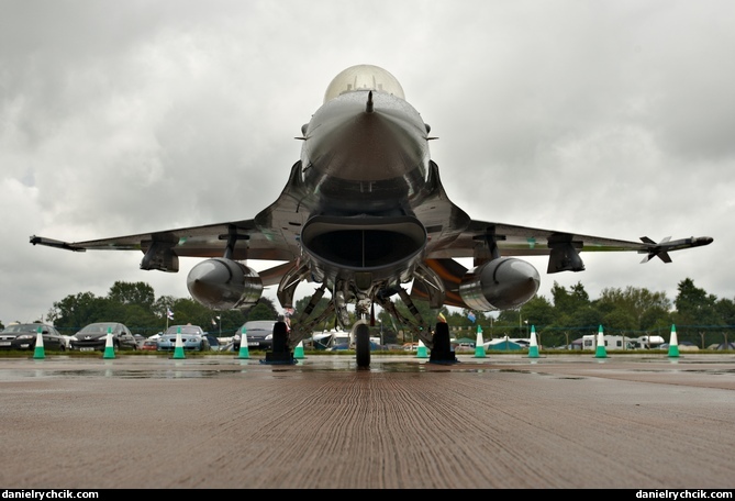 F-16C Falcon on static display