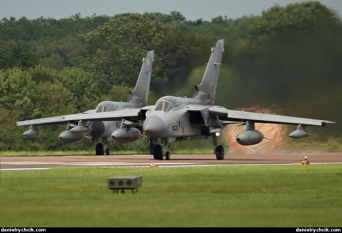 Pair of Tornados taking off