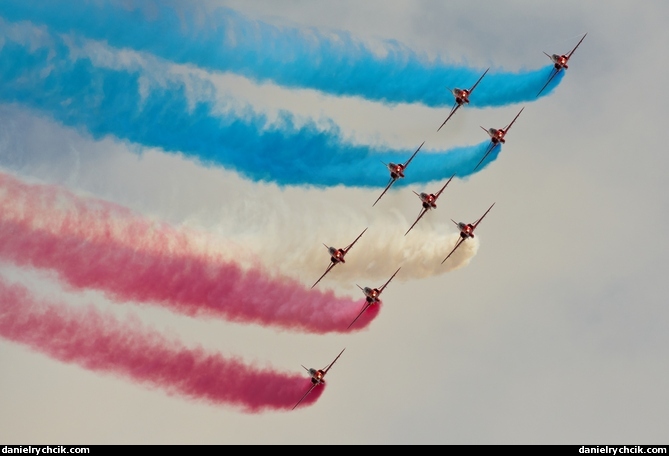 Red Arrows display