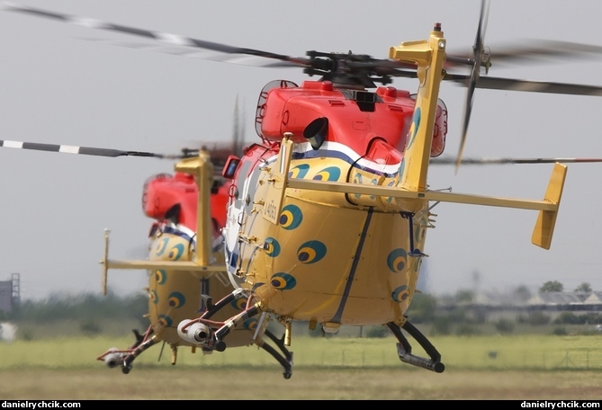 Sarang display team (HAL Dhruv)