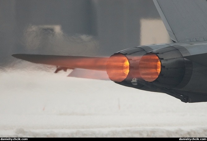 Afterburners of a F/A-18C