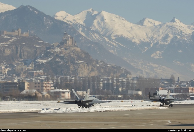 Two Hornets in the Swiss mountains