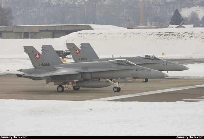 Two Hornets ready for takeoff