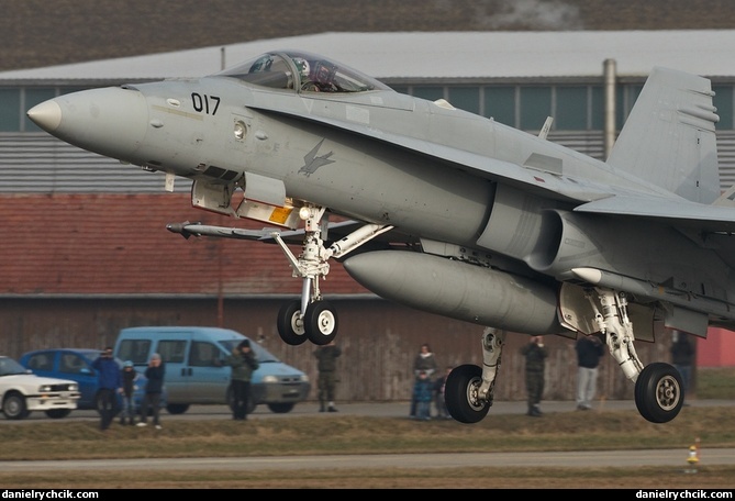 F/A-18C Hornet 'Falcons' taking off for a WEF mission