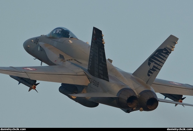 F/A-18C Hornet 'Panthers' taking off for a WEF mission